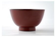 川連漆器 大椀(朱)【漆工房 攝津】[C6-6302]