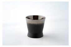 川連漆器 銀彩ぐい呑み(小)【漆工房 攝津】[H7-6301]