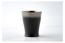 川連漆器 銀彩ぐい呑み(大)【漆工房 攝津】[C3-6301]