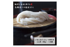 いなにわうどん 90g つゆ付き(1人前)×10個【(一社)湯沢市観光物産協会】[M7501]