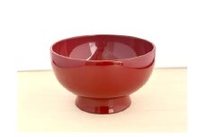 川連漆器 皆朱 そば椀【(株)佐藤商事】[H2-5504]