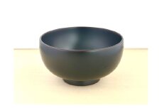 川連漆器 銀溜 4.4寸椀【(株)佐藤商事】[B7-5502]