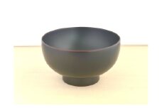 川連漆器 銀溜 坪汁椀【(株)佐藤商事】[B1-5505]