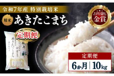 【定期便6ヶ月】【令和7年産】特別栽培米 あきたこまち 精米 10kg【渡部 浩見】[F2122]