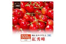 令和8年産 先行予約 数量限定！「冷蔵」紅秀峰 500g 秀2Lサイズ以上 さくらんぼ 果物 フルーツ 秋田県  湯沢市 三関【田村果樹園】[H10804]