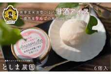 発芽玄米淡雪こまち甘酒アイス「りんご」6個入【としま農園】 あきたこまち 淡雪こまち リンゴ 旬 県産りんご お中元 お歳暮 贈り物 お見舞い グルメ ギフト 故郷 秋田 あきた 鹿角市 鹿角 送料無料 