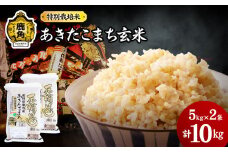 令和6年産 特別栽培米「花輪ばやし（あきたこまち）」玄米 10kg（5kg×2袋）【安保金太郎商店】 米 お米 国産 グルメ お米マイスター ギフト 高品質 厳選 秋田県産 鹿角市産 秋田県 秋田 あきた 鹿角市 鹿角 かづの 産地直送
