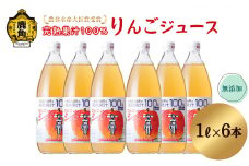 農家直送！無添加 果汁100％りんごジュース 1L×6本入【平野りんご園】無添加 農林水産大臣賞 果汁 リンゴ 完熟 旬 県産りんご お中元 お歳暮 お見舞い グルメ ギフト 故郷 秋田 あきた 鹿角市 鹿角 送料無料