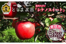  《先行予約》訳あり 鹿角りんご「シナノスイート」家庭用 約5kg（12～20玉）●2025年10月15日発送開始【としま農園】リンゴ 完熟 旬 県産りんご お中元 お歳暮 贈り物 お見舞い グルメ ギフト 故郷 秋田 あきた 鹿角市 鹿角 送料無料 