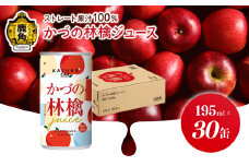ストレート 果汁100% かづの林檎ジュース（195ml×30缶）【恋する鹿角カンパニー】 ●2025年2月上旬発送開始 りんごジュース りんご ジュース ドリンク 甘い 小分け 缶 常温 保存 新鮮 おいしい ストレート 100% グルメ ギフト ふるさと 秋田 鹿角市 鹿角 送料無料 