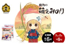 【定期便】令和6年産 特別栽培米「萌えみのり」乾式無洗米 6kg × 6回 隔月配送【安保金太郎商店】
