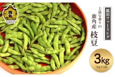 《先行予約》上品な香りの鹿角産「枝豆」1kg×3袋 合計3kg ●2025年8月下旬発送開始【鏡田ファーミング】小分け 1kg袋 初だるま 湯上り娘 つきみ娘 あきたほのか お中元 グルメ ギフト 故郷 秋田 あきた 鹿角市 鹿角 送料無料 