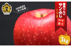 《 先行予約 》鹿角りんご 訳あり「秋田紅あかり」約 3kg ●2025年11月上旬発送開始【ハンサム侍】リンゴ 林檎 フルーツ グルメ ギフト 故郷 秋田 あきた 鹿角市 鹿角 送料無料 