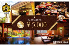 宿泊クーポン券 5,000円分 補助券【龍門亭 千葉旅館】 旅館 温泉 露天風呂 お祝い 体験 旅 旅行 家族 カップル 子供連れ 母の日 父の日 敬老の日 グルメ ギフト 故郷 ふるさと 納税 秋田 あきた 鹿角 かづの