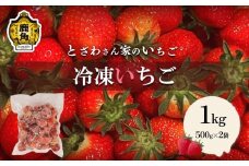 鹿角産 冷凍 いちご 1kg（500g×2袋）【とざわさん家のいちご】旬 県産 県産いちご 国産いちご いちご 苺 イチゴ 真空 真空パック 小分け お中元 お歳暮 お取り寄せ 母の日 父の日 グルメ 故郷 秋田 あきた 鹿角市 鹿角 送料無料