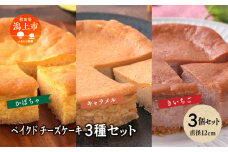 ベイクドチーズケーキ3種 3個セット