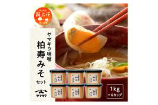 柏寿味噌 1㎏カップ 6個 セット 味噌 みそ 大豆 国産 熟成 手作り 米麹 こうじ 米みそ 米味噌 食品 調味料 味噌セット 味比べ 低塩 タイプ 古傅仕込み 古式味噌づくり製法 使いやすい 秋田 秋田県 潟上 潟上市 【小玉醸造】