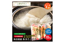 《 定期便 》 《新米先行予約開始》 新米 選べる精米 あきたこまち 白米 10kg × 12ヶ月 1年 白米 玄米 分づき 米 一等米 返礼品 こめ コメ 10キロ ランキング グルメ 故郷 ふるさと 納税 秋田 潟上 潟上市 【こまちライン】