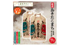 【五分つき】 《潟上市限定デザイン米袋》秋田県産 あきたこまち 10kg(5kg×2袋)