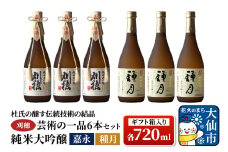 日本酒 「杜氏の醸す伝統技術の結晶」刈穂 芸術の一品セット 6本セット 各720ml 純米大吟醸 嘉永・種月（ギフト箱入り×2）