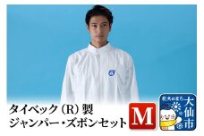 タイベック（R)製 ジャンパー、ズボンセット（M）