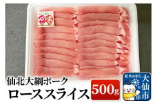 仙北大綱ポーク ロース スライス 500g 豚肉