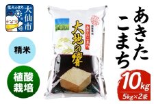 米 植酸栽培 あきたこまち「大地の響」10kg（5kg×2袋）【精米】令和6年産 【秋山商店】