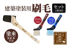 塗来（筋違・黒・15号）とプラグレ 2本セット【刷毛 プラグレ 樹脂 塗装 食品衛生法適合】