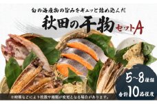 干物セット 10品程度(5～8種)「秋田のうまいものセットA」（干物 セット ひもの 冷凍 詰め合わせ ）