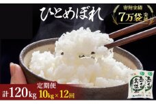 米 定期便 全12回 秋田県産 ひとめぼれ 10kg (5kg×2)×12回 計120kg 令和7年産［2025年11月頃から出荷予定］土づくり実証米 JAしんせい【 精米 白米 米 コメ お米 おこめ ブランド米 ご飯 ごはん 先行受付 新米 低たんぱく 産地直送 送料無料 高評価 秋田 にかほ 】