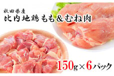 比内地鶏 900g×8ヶ月(冷凍 小分け もも肉 むね肉 鶏肉 地鶏 定期便 8回)