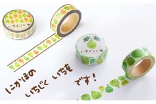 いちじくいちを マスキングテープ 緑・黄セット