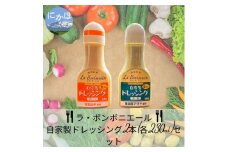 玉ねぎたっぷり自家製ドレッシング（プレーン・あおさ）2本セット