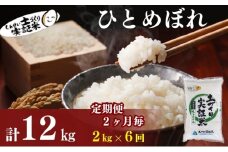 米 定期便 全6回【2ヶ月に1回】秋田県産 ひとめぼれ 2kg ×6回 計12kg 令和7年産［2025年11月頃から出荷予定］土づくり実証米 JAしんせい【 精米 白米 米 コメ お米 おこめ ブランド米 ご飯 ごはん 先行受付 新米 低たんぱく 産地直送 送料無料 高評価 秋田 にかほ 】