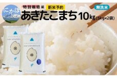 新米予約【無洗米】特別栽培米あきたこまち5kg×2 令和7年産 秋田県 にかほ市 お米 米 こめ