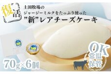 土田牧場 復活ジャージーミルクたっぷり使用レアチーズケーキ6個セット（詰め合わせ スイーツ 人気 おすすめ）
