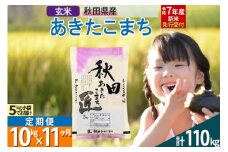 【玄米】＜令和7年産 新米予約＞ 《定期便11ヶ月》秋田県産 あきたこまち 10kg (5kg×2袋)×11回 10キロ お米  新米