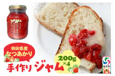 《近畿以北限定》秋田県産なつあかりの手作りジャム 200g×4個
