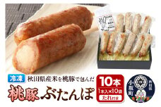 桃豚ぶたんぽセット（1本入×10袋・たれ×5袋）豚肉 秋田県 小坂町