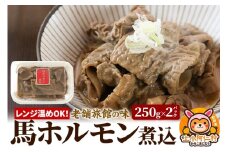 レンジ温めOK！高橋旅館 馬ホルモン煮込 500g(250g×2)