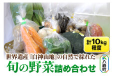 世界遺産「白神山地」の自然で採れた旬の野菜詰め合わせ
