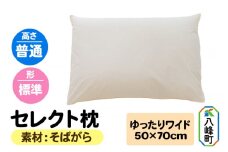 セレクト枕 そばがら ゆったりワイド 普通 標準タイプ