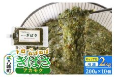 ぎばさ(アカモク) 200gキャップ付×10個 計2kg
