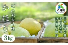 梨 かほり 3kg 白神山地の麓 峰浜の梨 笠原果樹園