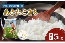 JAあきた湖東 五城目産 一等米 あきたこまち 5kg 精米 秋田県産 お米 ご飯 ライス rice【配達不可：沖縄・離島】