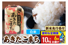 《令和7年産 新米受付》《定期便6ヶ月》あきたこまち 10kg【白米】 秋田県産 こまちライン