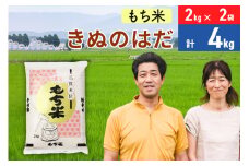 もち米 秋田県産 「きぬのはだ」 令和5年産 4kg（2kg×2袋）