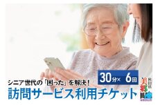 シニア世代の「困った」を解決！訪問サービス利用チケット 3時間分（30分×6回分）