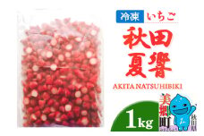 秋田夏響 冷凍 1kg 夏イチゴ いちご 苺 なつひびき
