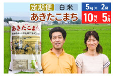 《定期便5ヶ月》令和7年産 あきたこまち特別栽培米10kg（5kg×2袋）×5回 計50kg【白米】秋田県産あきたこまち 5か月 5ヵ月 5カ月 5ケ月 秋田こまち お米 秋田